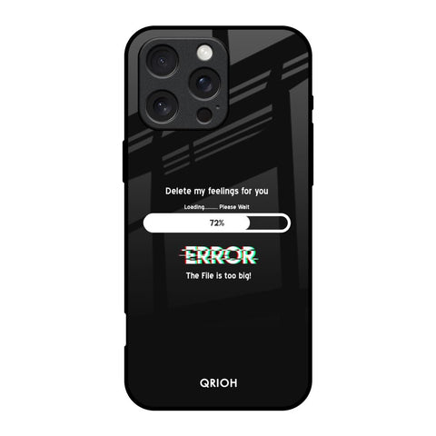 Error iPhone 16 Pro Glass Back Cover Online