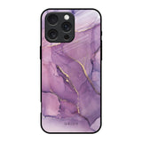 Purple Gold Marble iPhone 16 Pro Glass Back Cover Online
