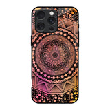 Floral Mandala iPhone 16 Pro Glass Back Cover Online