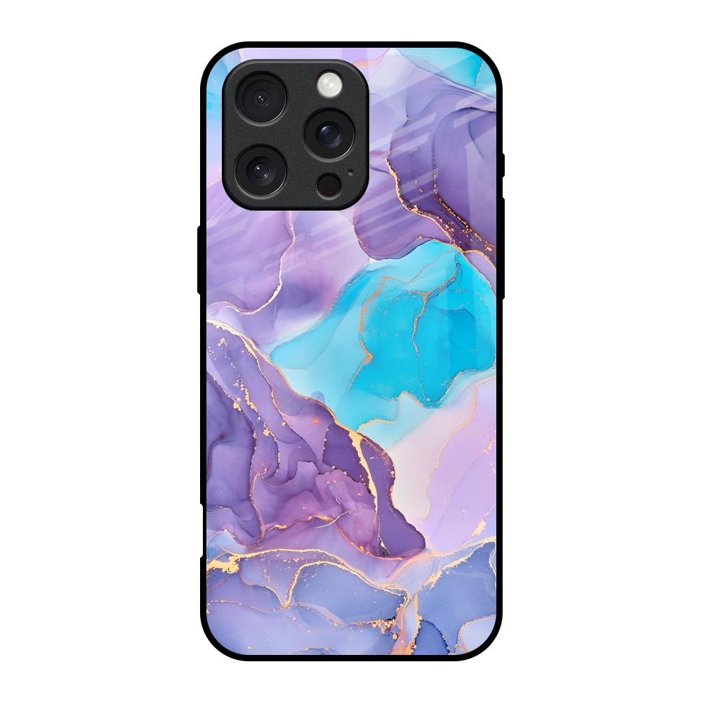Alcohol ink Marble iPhone 16 Pro Glass Back Cover Online