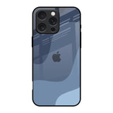 Navy Blue Ombre iPhone 16 Pro Glass Back Cover Online