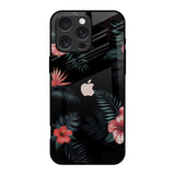 Tropical Art Flower iPhone 16 Pro Glass Back Cover Online