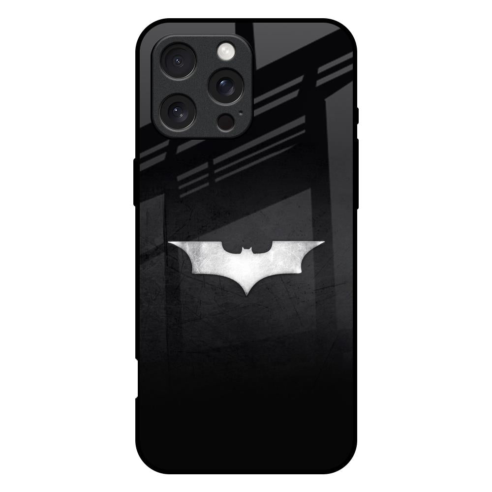Super Hero Logo iPhone 16 Pro Max Glass Back Cover Online