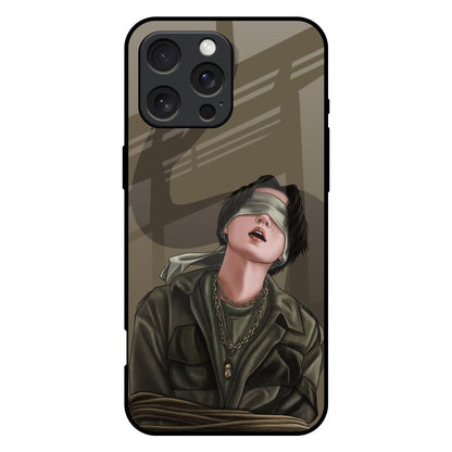 Blind Fold iPhone 16 Pro Max Glass Back Cover Online