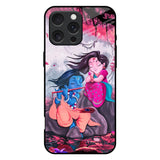 Radha Krishna Art iPhone 16 Pro Max Glass Back Cover Online