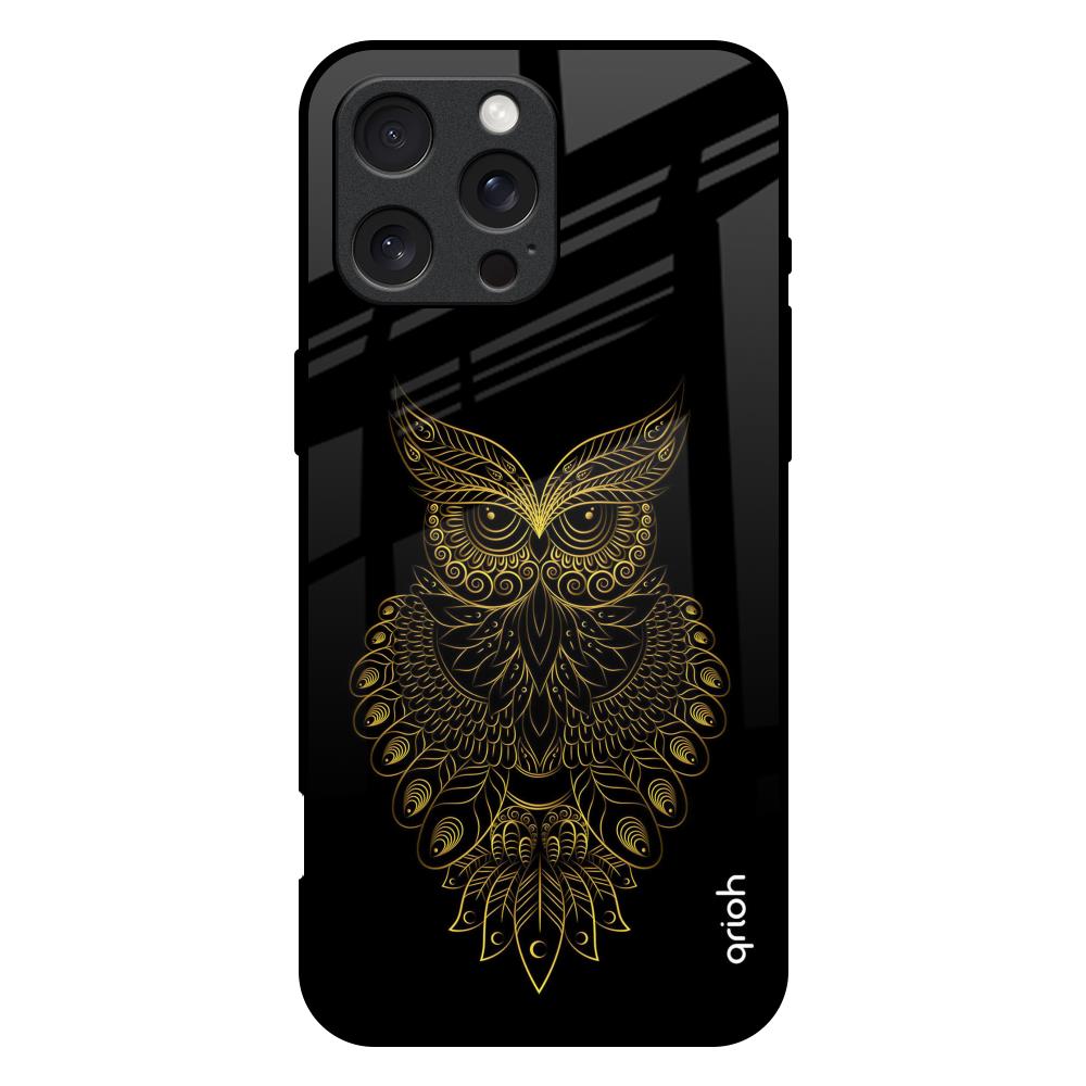 Golden Owl iPhone 16 Pro Max Glass Back Cover Online