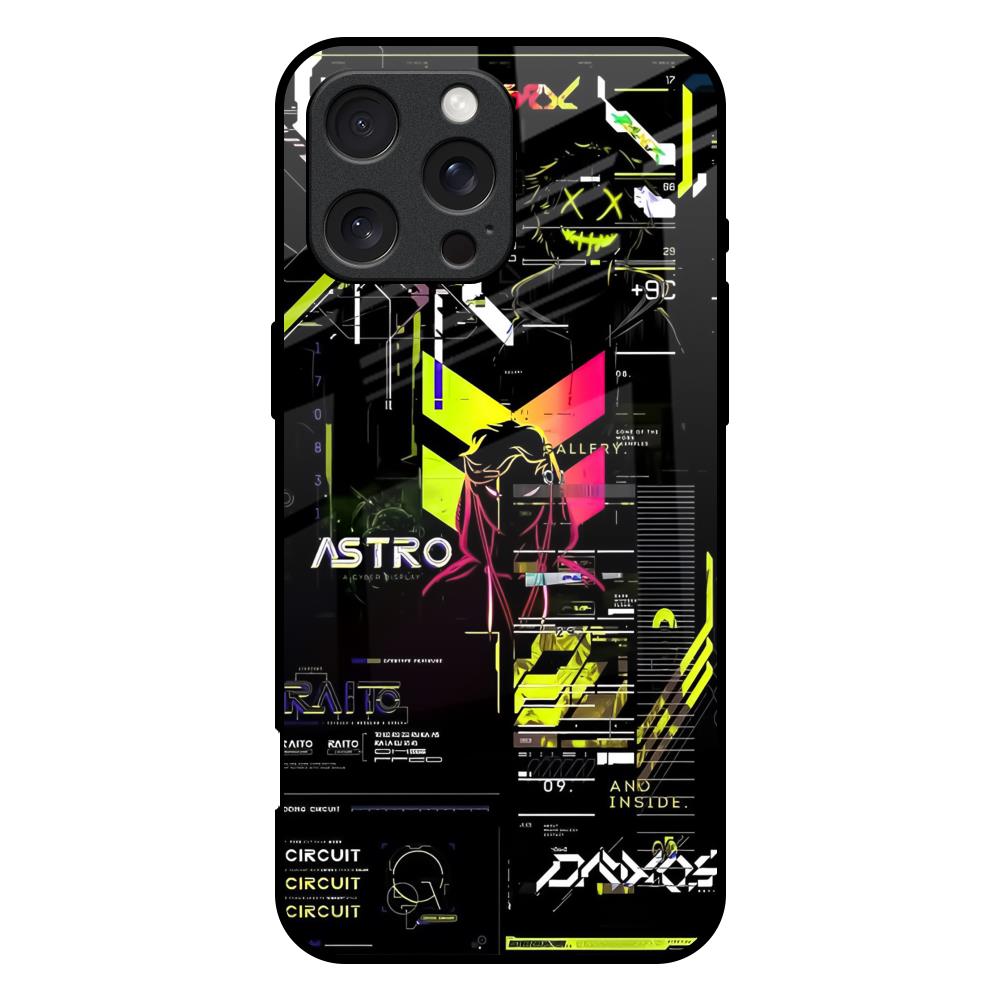 Astro Glitch iPhone 16 Pro Max Glass Back Cover Online