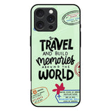 Travel Stamps iPhone 16 Pro Max Glass Back Cover Online