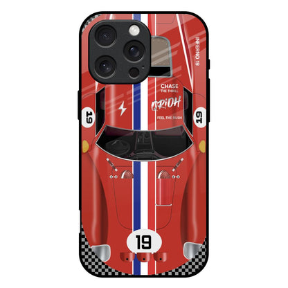Racing Vintage iPhone 16 Pro Max Glass Back Cover Online
