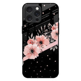 Floral Black Band iPhone 16 Pro Max Glass Back Cover Online