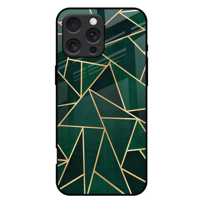 Abstract Green iPhone 16 Pro Max Glass Back Cover Online