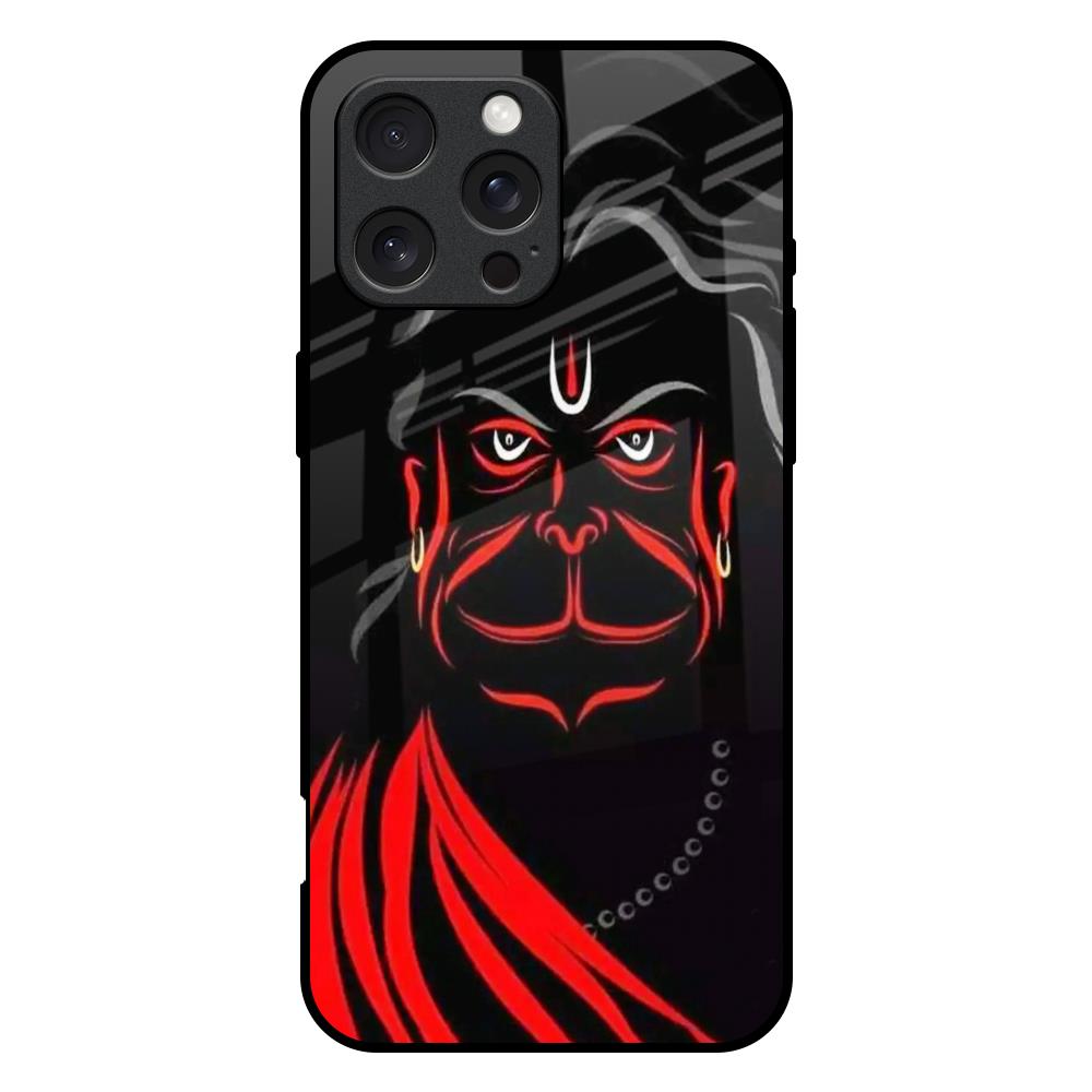 Lord Hanuman iPhone 16 Pro Max Glass Back Cover Online