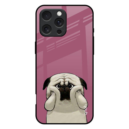Funny Pug Face iPhone 16 Pro Max Glass Back Cover Online