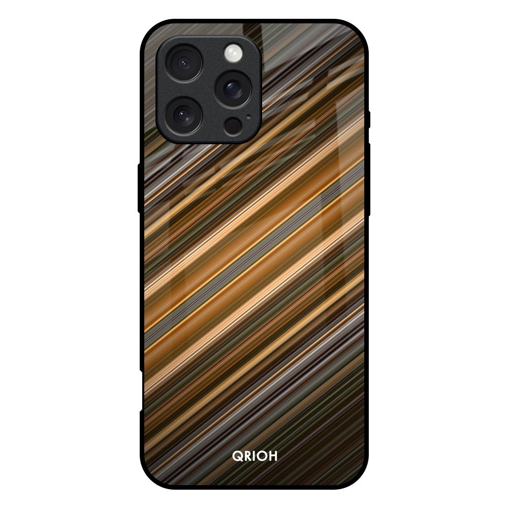 Diagonal Slash Pattern iPhone 16 Pro Max Glass Back Cover Online