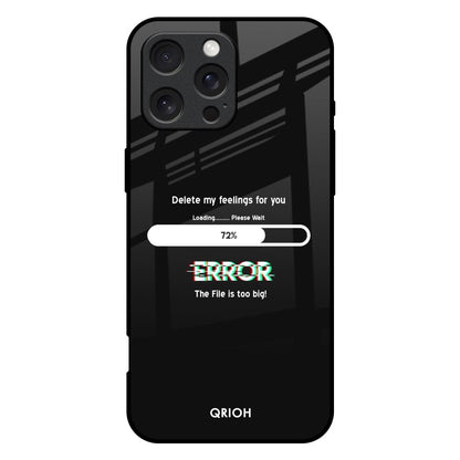 Error iPhone 16 Pro Max Glass Back Cover Online