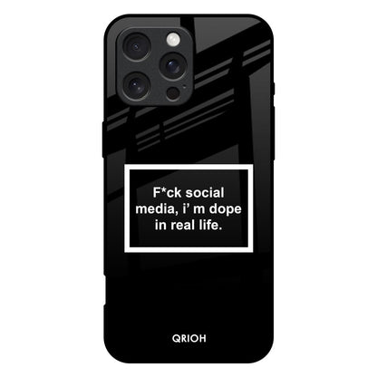 Dope In Life iPhone 16 Pro Max Glass Back Cover Online