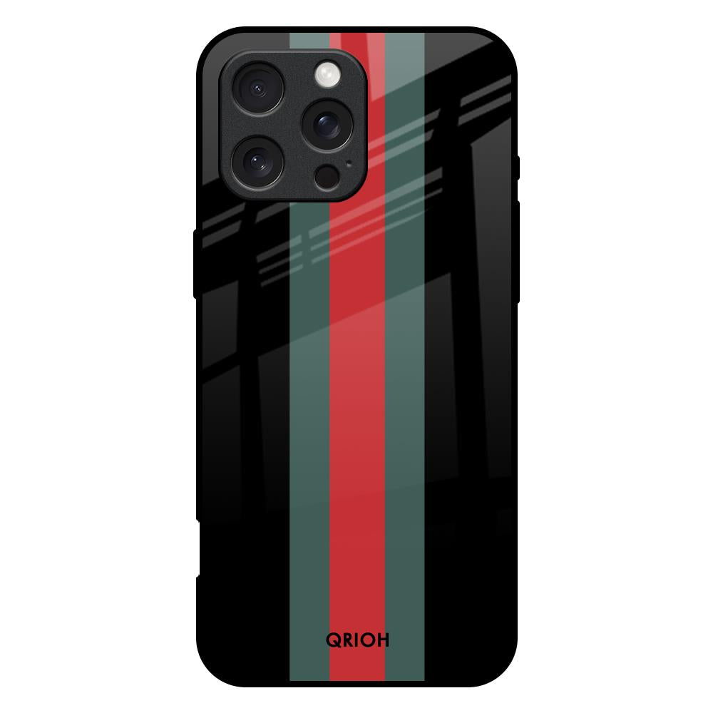 Vertical Stripes iPhone 16 Pro Max Glass Back Cover Online