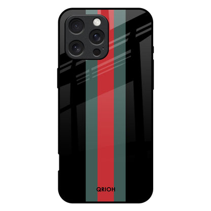 Vertical Stripes iPhone 16 Pro Max Glass Back Cover Online