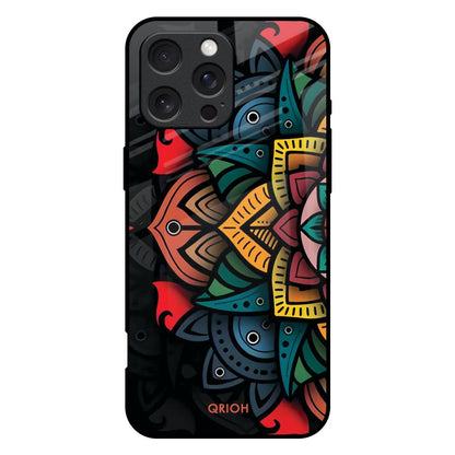 Retro Gorgeous Flower iPhone 16 Pro Max Glass Back Cover Online