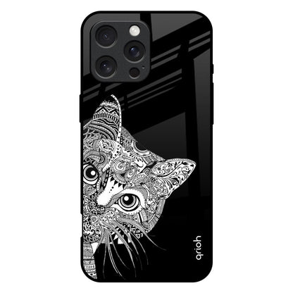 Kitten Mandala iPhone 16 Pro Max Glass Back Cover Online
