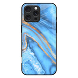 Vibrant Blue Marble iPhone 16 Pro Max Glass Back Cover Online