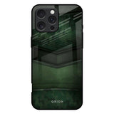 Green Leather iPhone 16 Pro Max Glass Back Cover Online