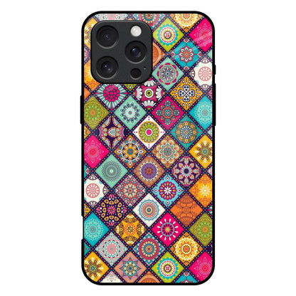 Multicolor Mandala iPhone 16 Pro Max Glass Back Cover Online