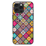 Multicolor Mandala iPhone 16 Pro Max Glass Back Cover Online