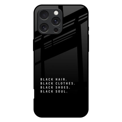 Black Soul iPhone 16 Pro Max Glass Back Cover Online