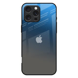 Blue Grey Ombre iPhone 16 Pro Max Glass Back Cover Online