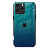 Green Triangle Pattern iPhone 16 Pro Max Glass Back Cover Online