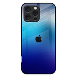 Blue Rhombus Pattern iPhone 16 Pro Max Glass Back Cover Online