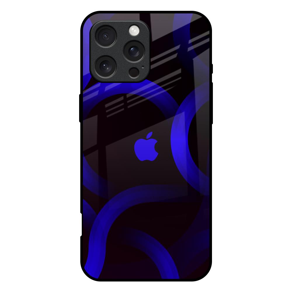 Blue Ring Light iPhone 16 Pro Max Glass Back Cover Online