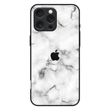 Satin White Marble iPhone 16 Pro Max Glass Back Cover Online