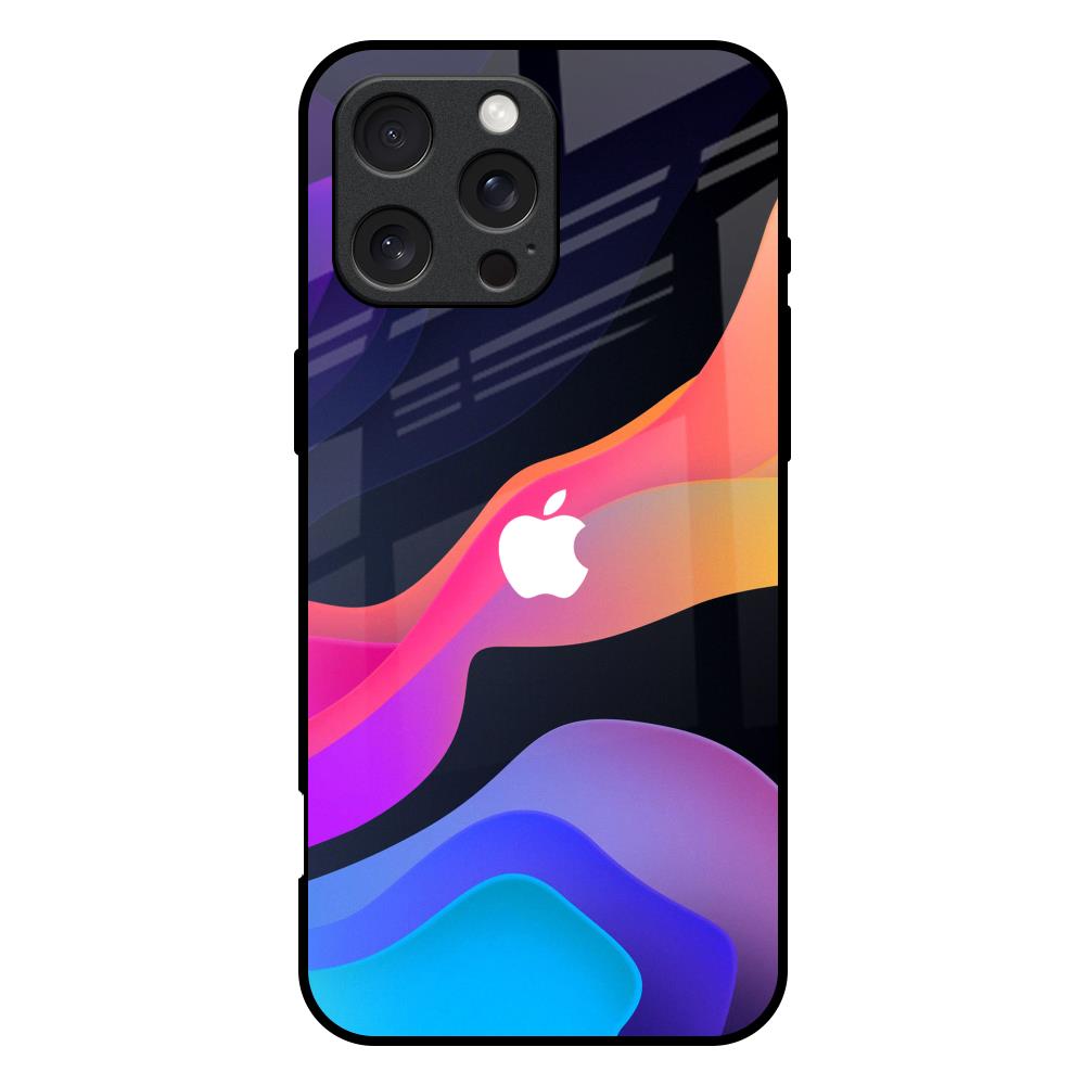 Colorful Fluid iPhone 16 Pro Max Glass Back Cover Online
