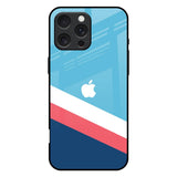 Pink & White Stripes iPhone 16 Pro Max Glass Back Cover Online