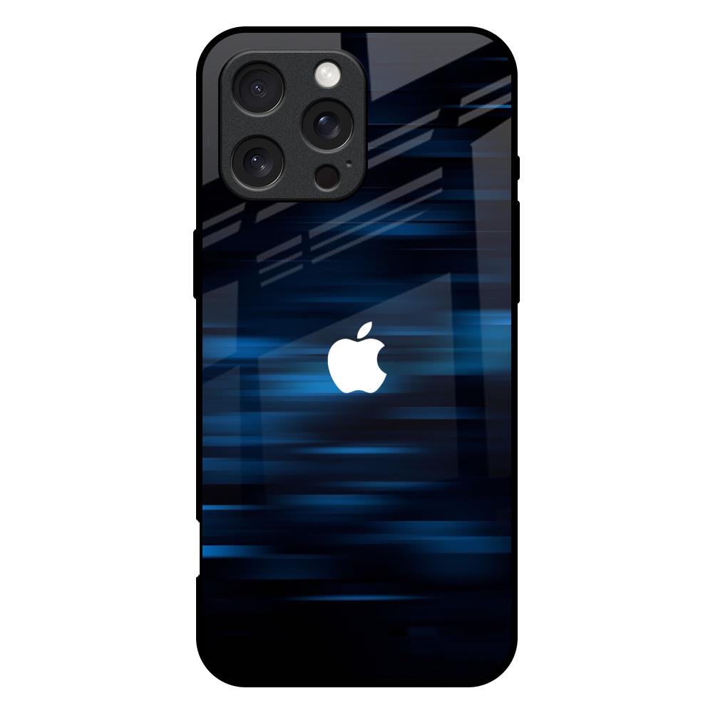 Blue Rough Abstract iPhone 16 Pro Max Glass Back Cover Online