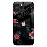 Tropical Art Flower iPhone 16 Pro Max Glass Back Cover Online