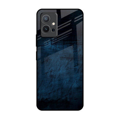 Dark Blue Grunge IQOO Z6 5G Glass Back Cover Online