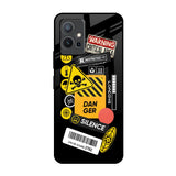 Danger Signs IQOO Z6 5G Glass Back Cover Online
