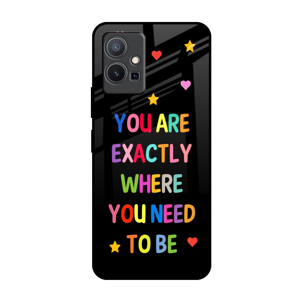 Magical Words IQOO Z6 5G Glass Back Cover Online