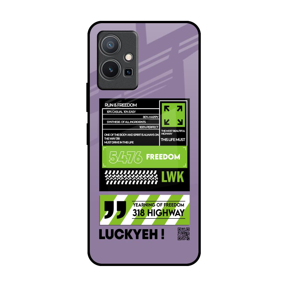 Run & Freedom IQOO Z6 5G Glass Back Cover Online