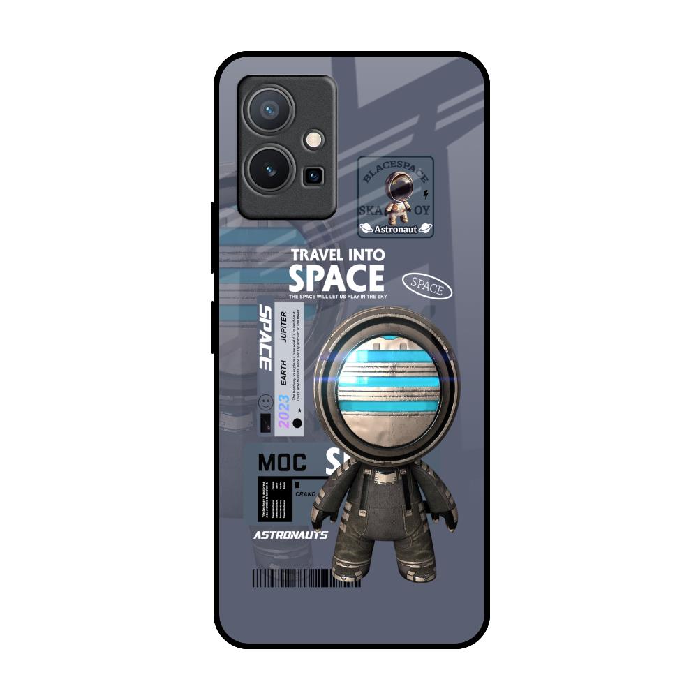Space Travel IQOO Z6 5G Glass Back Cover Online