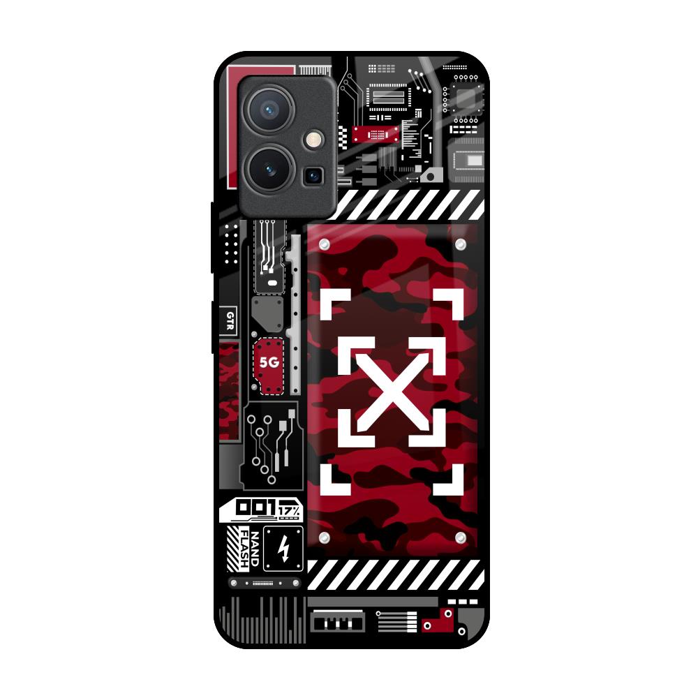 Technology Art IQOO Z6 5G Glass Back Cover Online