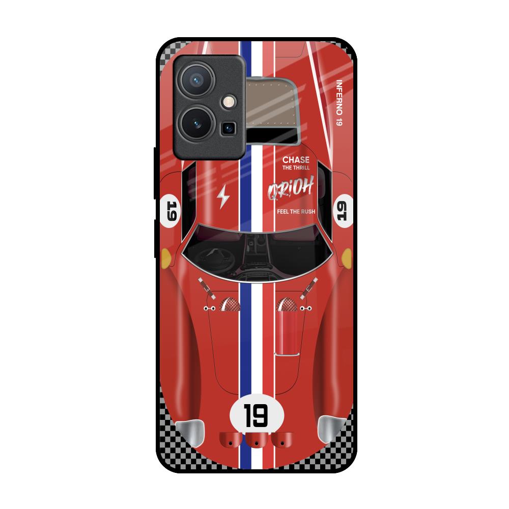 Racing Vintage IQOO Z6 5G Glass Back Cover Online