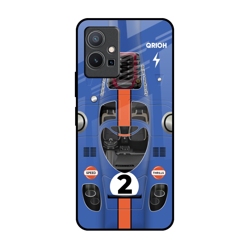 Car Adiction IQOO Z6 5G Glass Back Cover Online