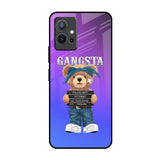 Gangsta Bear IQOO Z6 5G Glass Back Cover Online