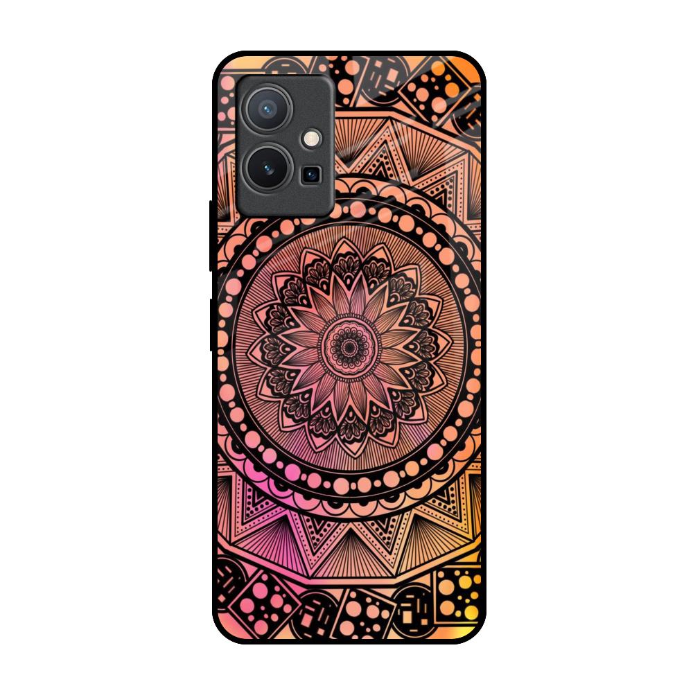 Floral Mandala IQOO Z6 5G Glass Back Cover Online
