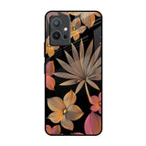 Lines Pattern Flowers IQOO Z6 5G Glass Back Cover Online