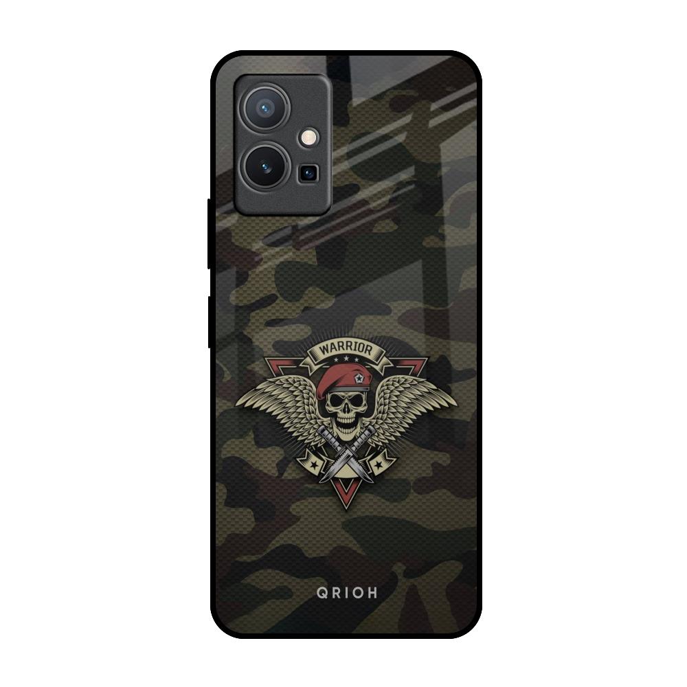 Army Warrior IQOO Z6 5G Glass Back Cover Online